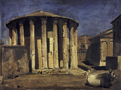 Temple of Vesta in Rome by Franz von Lenbach