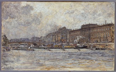 The Hôtel de la Monnaie and the Pont-Neuf by Frederic Anatole Houbron