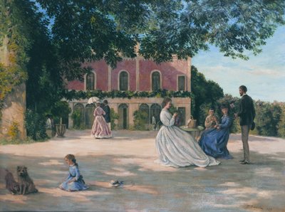 The Terrace of Méric by Frédéric Bazille