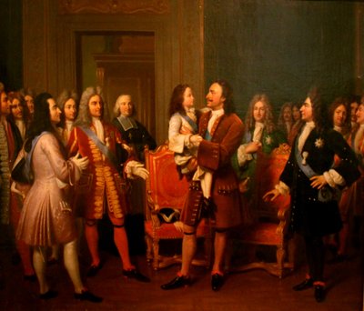 Peter I of Russia and Louis XV of France by Frédéric Bazille