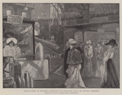 Princess Henry of Battenberg inspecting the Portsmouth Naval and Military Exhibition by Fred T. Jane