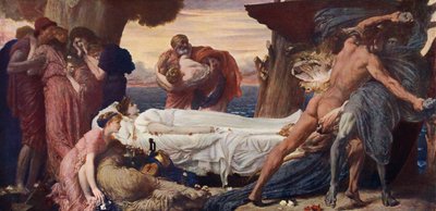 Hercules Wrestling with Death for the Body of Alcestis by Frederic (after) Leighton