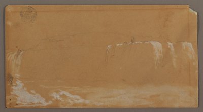 American Falls, Goat Island and Part of Horseshoe Falls, Seen from the Canadian Bank of the Niagara River by Frederic Edwin Church