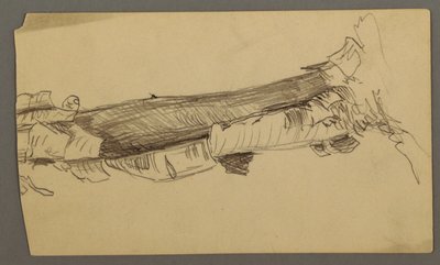 Bottom Section of a Dead Tree Trunk by Frederic Edwin Church