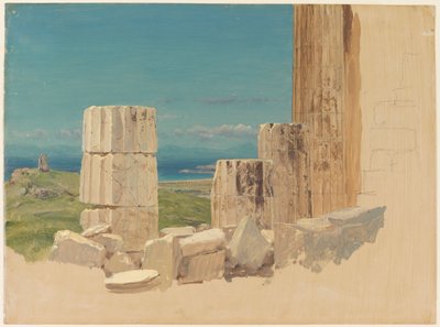 Broken Columns, View from the Parthenon by Frederic Edwin Church