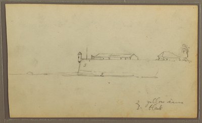 A Fort; Botanical Sketches, House, 1857 by Frederic Edwin Church