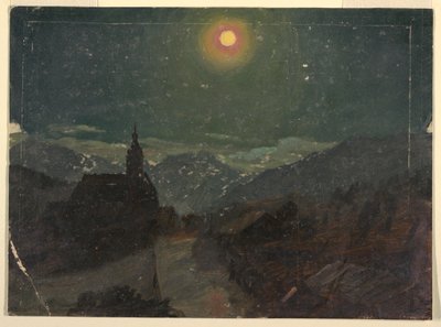 Alpine Landscape at Night, 1868 by Frederic Edwin Church