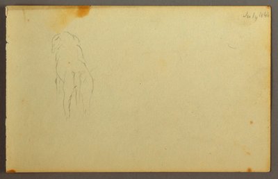 Animal, from the back, 1844 by Frederic Edwin Church