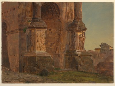 Arch of Septimius Severus, Rome, February 1869 by Frederic Edwin Church