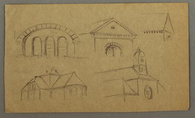 Architectural Studies, Austria (?), 1868 by Frederic Edwin Church