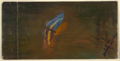 Butterfly over Water, ca. 1865 by Frederic Edwin Church