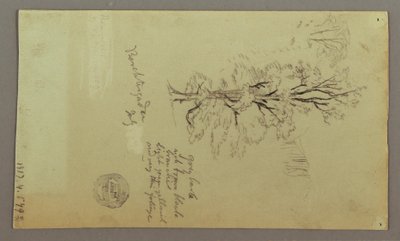 Chimneys, Waterfalls, Figure, etc., July possibly 1868 by Frederic Edwin Church