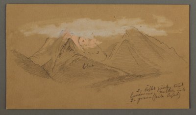 Clouds over Mountain Peaks, possibly 1868 by Frederic Edwin Church