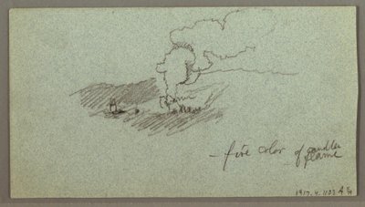 Clouds over Hill Range, Low Sun, Possibly 1874 by Frederic Edwin Church