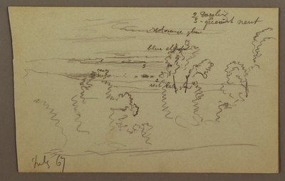 Drawing, Cloudy Sky, 1867 by Frederic Edwin Church