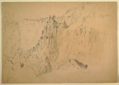 Coast with Steep Rocks by Frederic Edwin Church