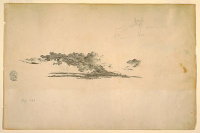 Cow, clouds, July and September 1844 by Frederic Edwin Church