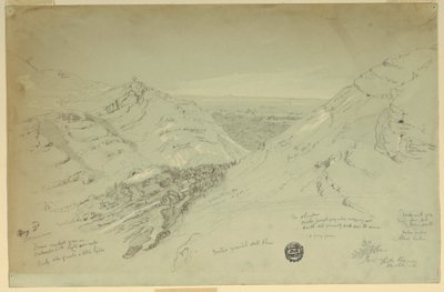 Distant View of Damascus, Syria, May 2, 1868 by Frederic Edwin Church