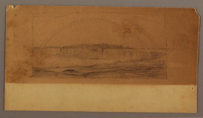 Double Rainbow over the Falls, Niagara River, possibly 1858 by Frederic Edwin Church