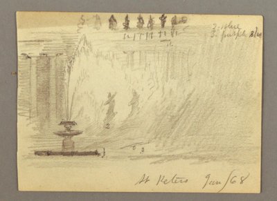 Fountain in Piazza of St. Peter