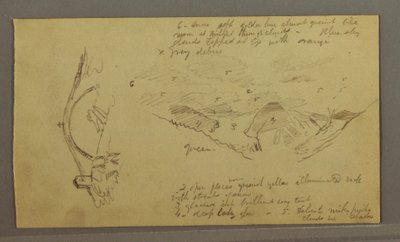 Glacier, Bridge and House, September 1868 by Frederic Edwin Church