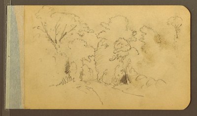 Hill and Mountain Ranges; Road in the Woods, 1889 by Frederic Edwin Church