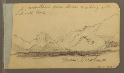 Hill and Mountain Ranges; Road in the Woods, 1889 by Frederic Edwin Church