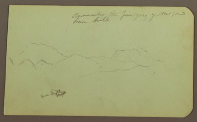 Hills, Cattle; Landscape, 1883 by Frederic Edwin Church
