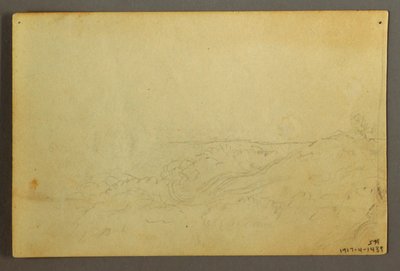 House in the Woods by a Stream, April 1845 by Frederic Edwin Church