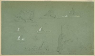 Icebergs, July 7 and 9, 1859 by Frederic Edwin Church