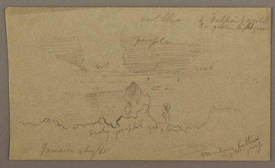 Landscape; Verso: Sky, August 1865 by Frederic Edwin Church