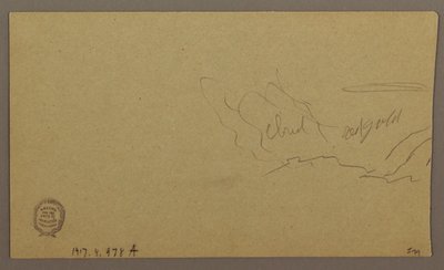 Landscape; Verso: Sky, August 1865 by Frederic Edwin Church
