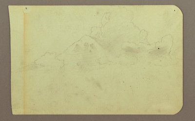 Landscape with Clouds; Verso: Mountain, 1883 by Frederic Edwin Church