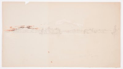 Millinocket Lake, View of Mt. Katahdin, September 1878 by Frederic Edwin Church