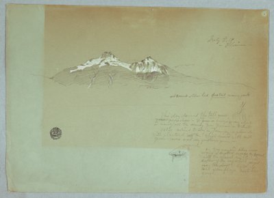 Mount Iliniza, Ecuador, July 3, 1857 by Frederic Edwin Church