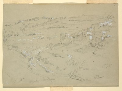 Mount of Olives, Bethany, Siloam, and Jerusalem, Palestine, February 7 and 10, 1868 by Frederic Edwin Church