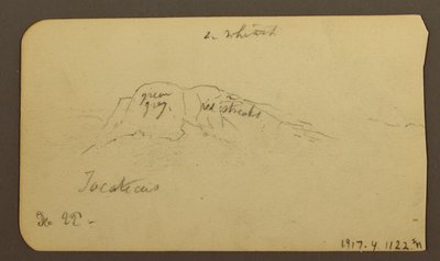Mountain Landscapes; Verso: Mountain Flank, Tocatecas, December 22, 1884 by Frederic Edwin Church