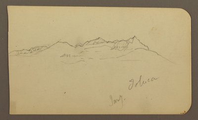 Mountain Range, Toluca; Verso: Steeple, Mountain Ranges, Toluca, January 7, 1885 by Frederic Edwin Church