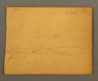 Mountains, March 1856 by Frederic Edwin Church