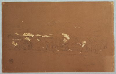 Partial View of Guaranda, Ecuador, June 3, 1857 by Frederic Edwin Church