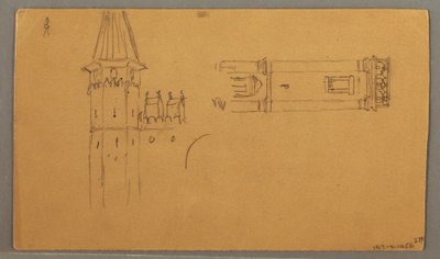 Plains, Architectural Studies, June 4, 1868 by Frederic Edwin Church