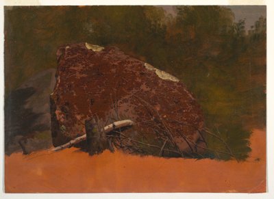 Possibly Mt. Desert, Island, Rock, ca. 1845 by Frederic Edwin Church