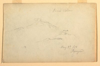 Purese Volcano Seen from Popayan, Colombia, August 9, 1853 by Frederic Edwin Church