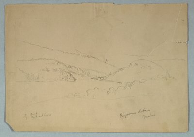 Ripogenus Lake, ca. 1855 by Frederic Edwin Church