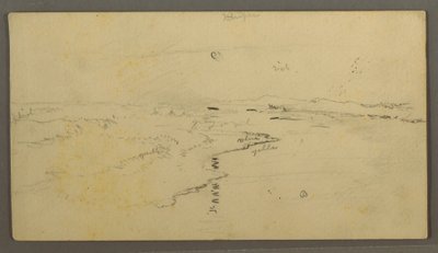 River, Reflected Moon, June 14, 1870 by Frederic Edwin Church