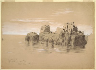 Rocks at the Coast, Grand Manan Island, Canada, September 2, 1851 by Frederic Edwin Church