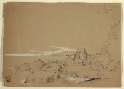 Rocky Coast, Grand Manan, Canada, August 1851 by Frederic Edwin Church