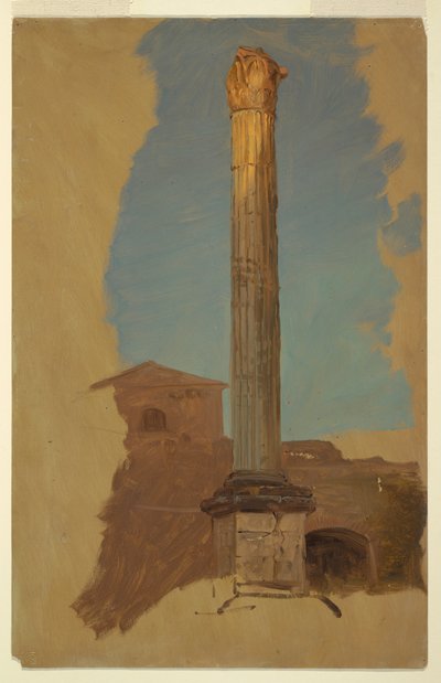 Rome, classical column, 1868–69 by Frederic Edwin Church