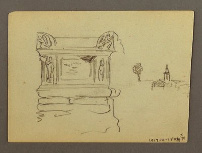 Sarcophagus, Possibly 1868-69 by Frederic Edwin Church
