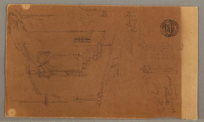 Side view of building, window, May 29, 1868 by Frederic Edwin Church